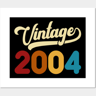 2004 Vintage Gift 16th Birthday Retro Style Posters and Art